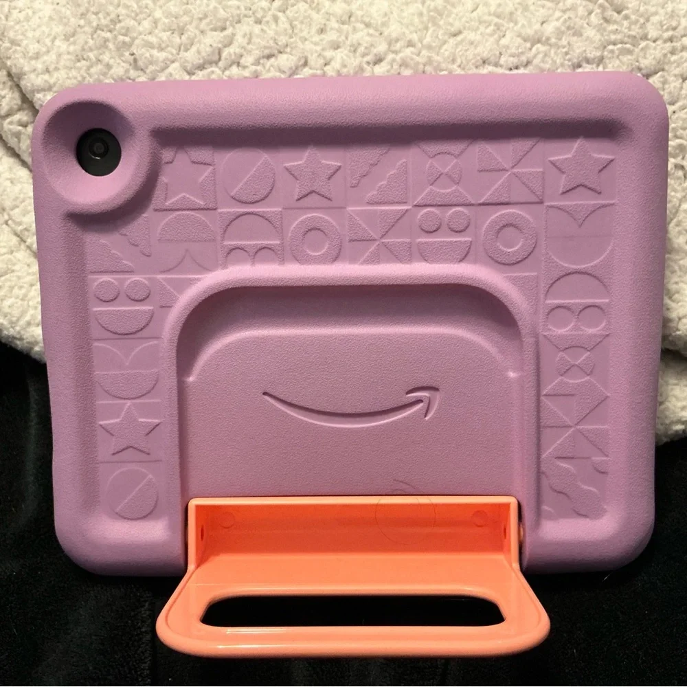 2 - Amazon Fire 7 for kids, with Purple and Orange Case